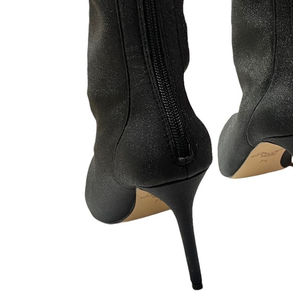 Jewel Badgley Mischka Heeled Bootie, Black Metallic. - Picture 12 of 12